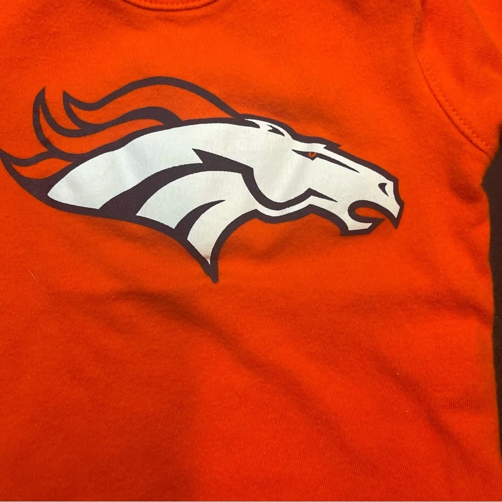 NFL Broncos Baby Bodysuit Duo in Orange and White